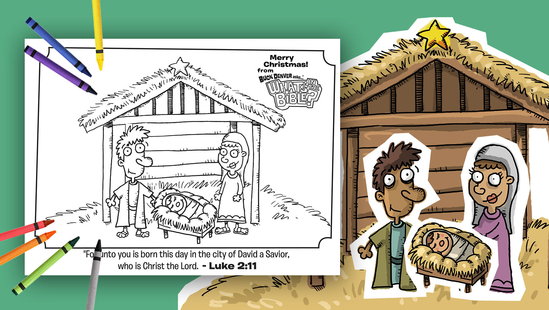 Luke christmas coloring page