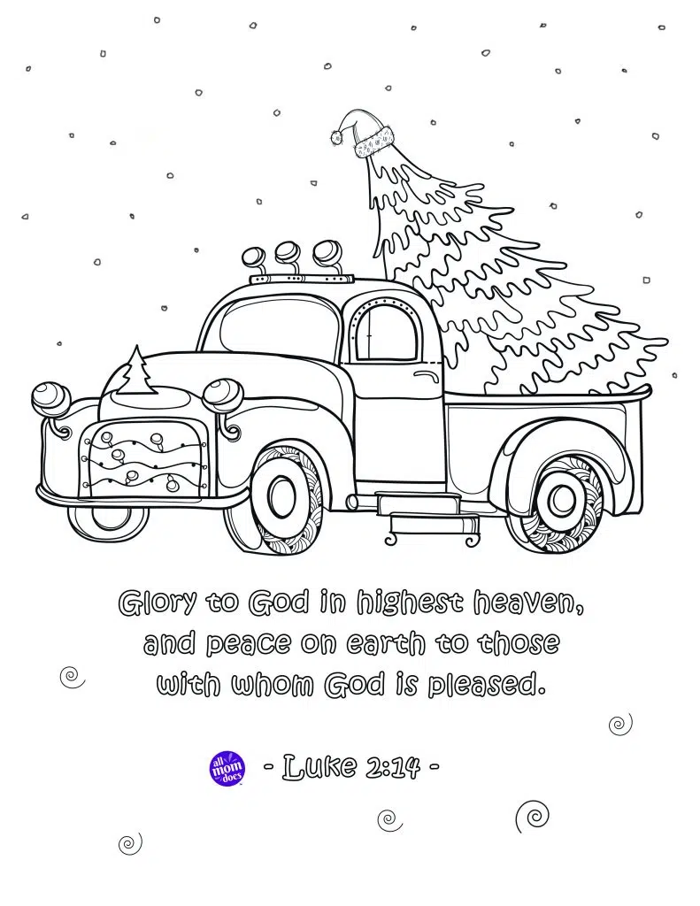 Bible memory verse coloring page luke