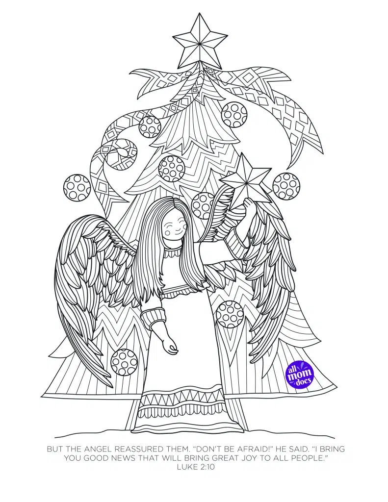 Bible memory verse coloring page luke
