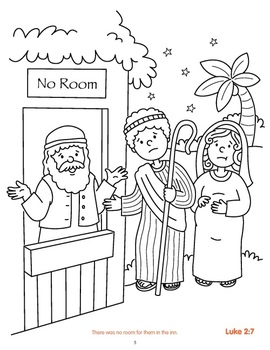 Jesus is born christmas activity book coloring pages by kim mitzo thompson