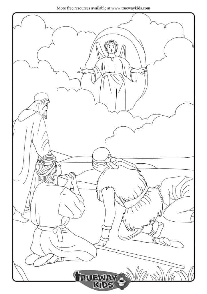 Angels appear to the sheperds