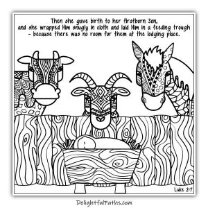 Delightful paths adult bible coloring book â christmas