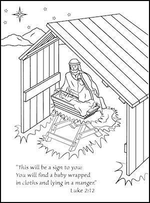 Free christmas coloring page