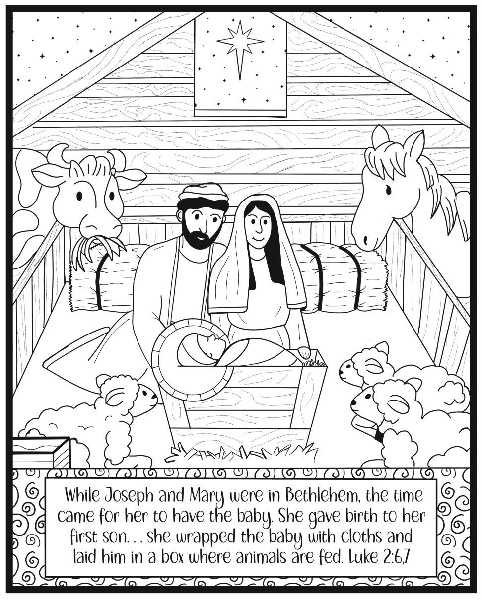 Christmas story mural digital download â blessed be boutique