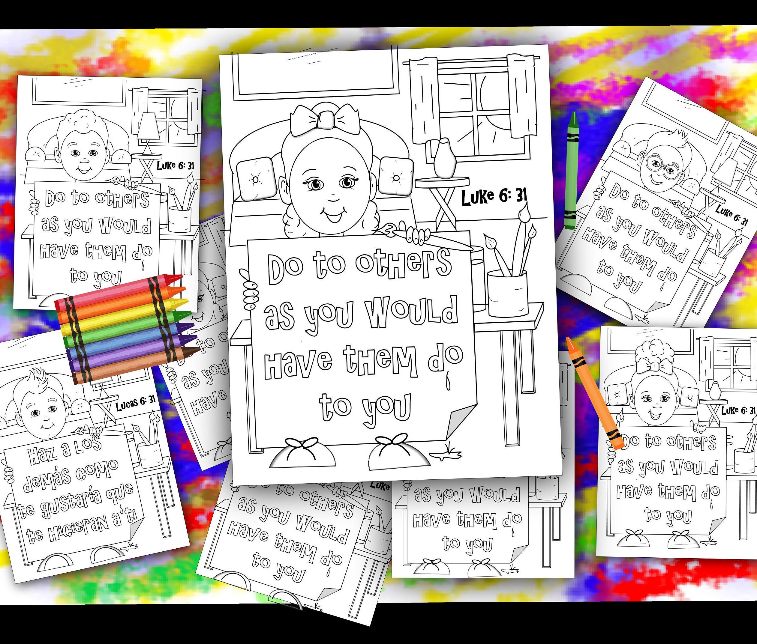 Luke little girl sophie coloring page for kids bible verse fun creative learning inspirational sayings download