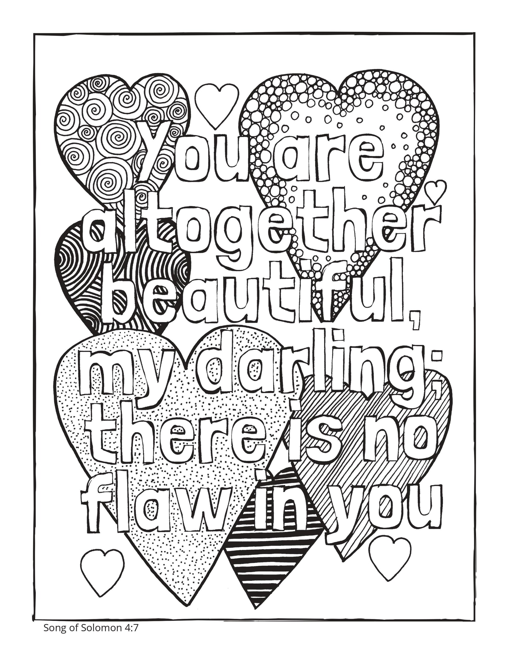 Bible memory verse coloring book pages download only