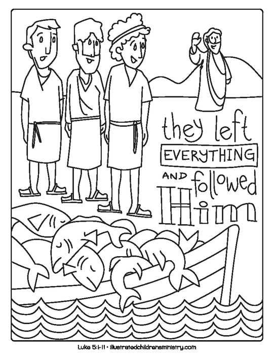 Bible story coloring pages winter