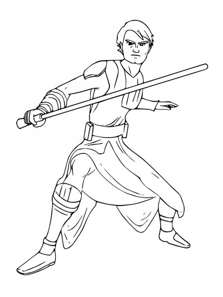 Luke skywalker coloring pages