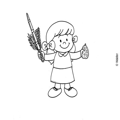 Holding lulav and esrog walder education