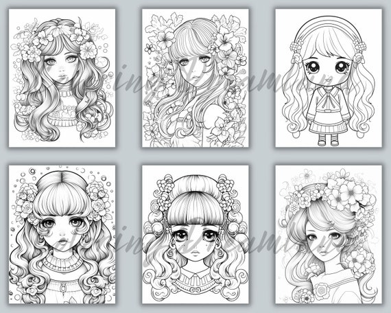 Kawaii coloring pages kawaii anime coloring kawaii manga coloring kawaii girl coloring cute girl coloring book