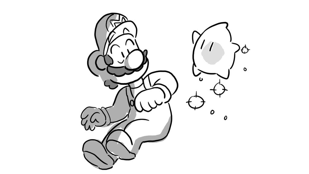 Mario and luma by dj