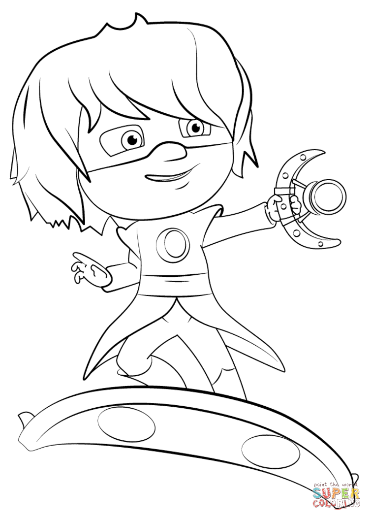 Luna girl on luna board coloring page free printable coloring pages