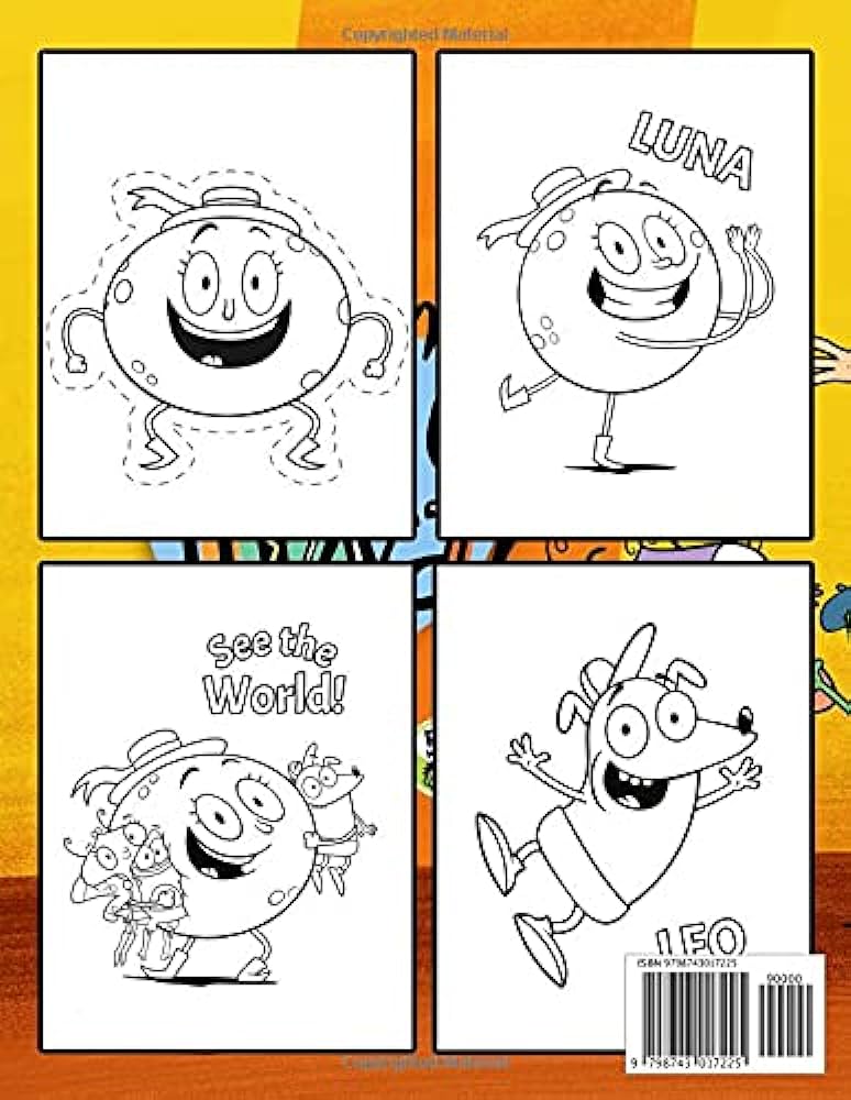 Lets go luna coloring book exciting coloring books unique illustrations increase creativity for kids and fans of all ages sarah azura books
