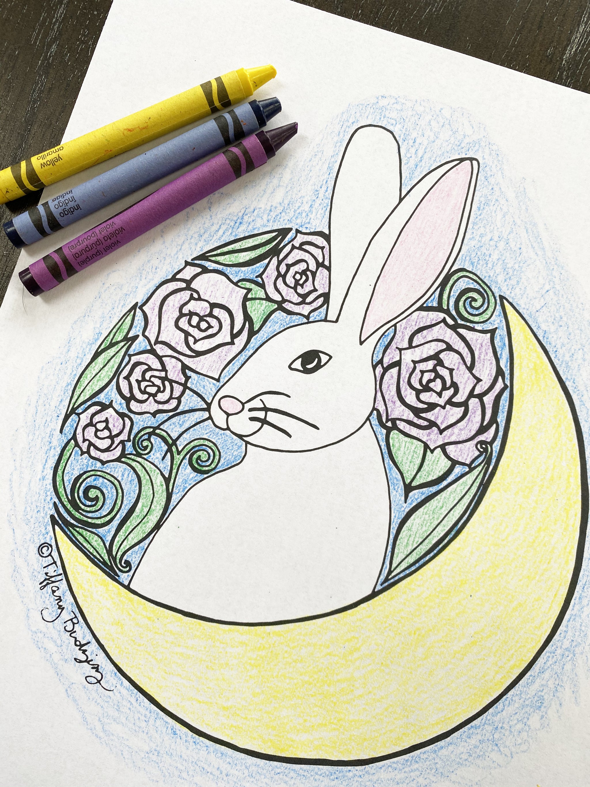 Free luna coloring page