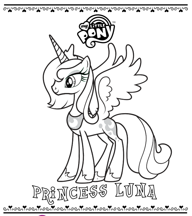 Princess luna coloring page by skylarcandyvanity on