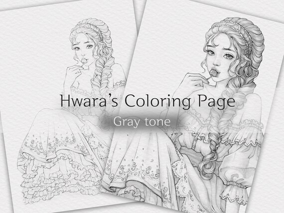 Luna coloring page coloring pdf variants coloring pages for adults grayscale coloring aa beautiful woman coloring
