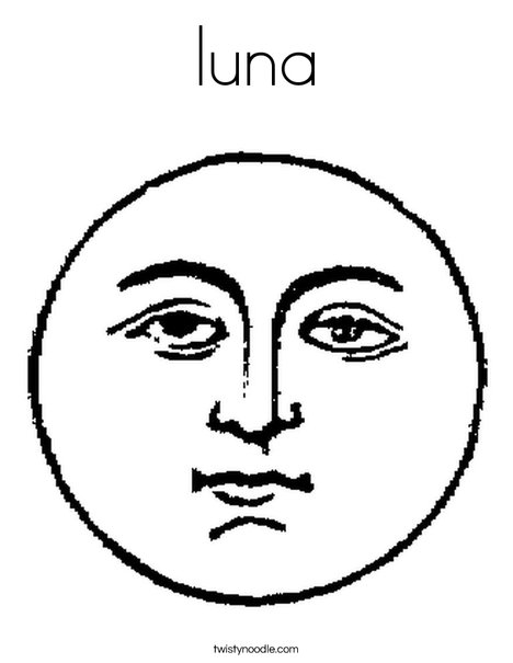 Luna coloring page