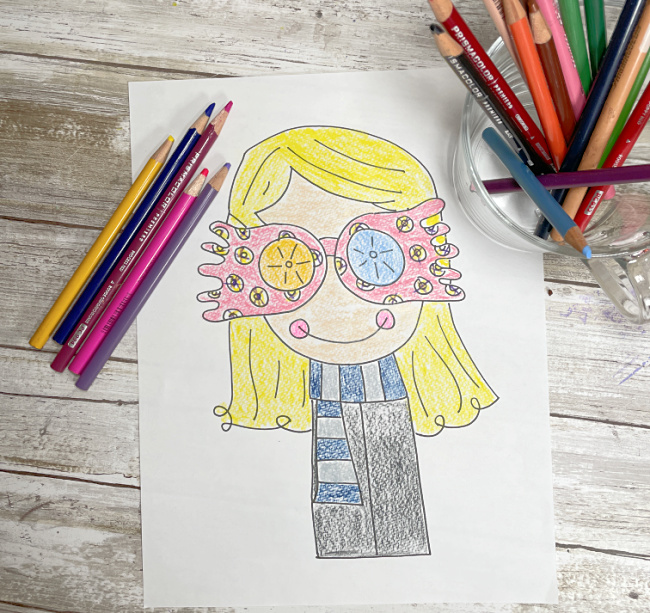 Luna lovegood coloring page and facts