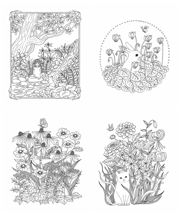 Luna coloring book by maria trolle â