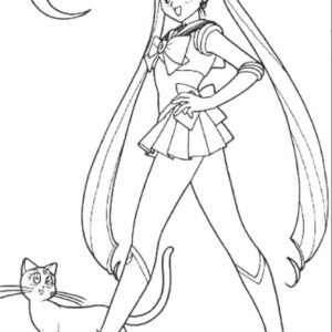 Sailor moon coloring pages printable for free download