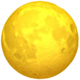 Full moon emoji uf