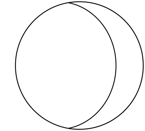 Dibujo de emoji luna gibosa menguante para colorear dibujos para colorear imprimir gratis