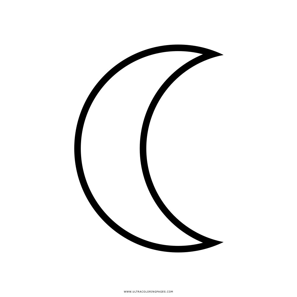 Moon coloring page
