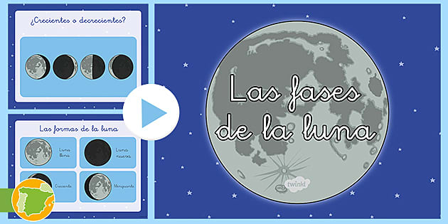 Presentaciãn las fases de la luna teacher made