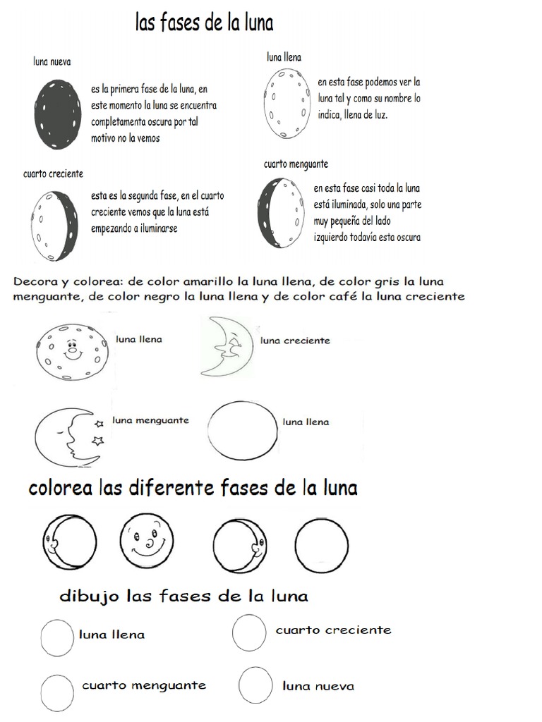 Las fases de la luna pdf