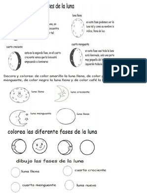 Las fases de la luna pdf