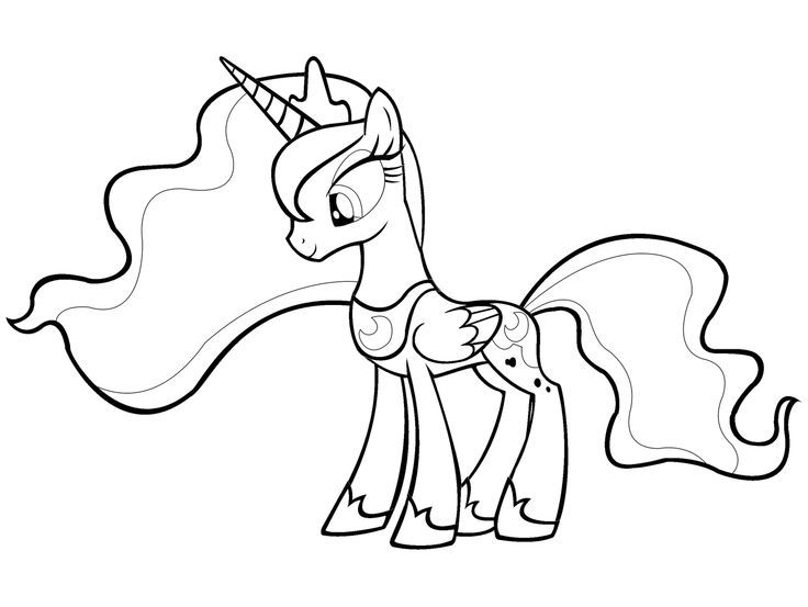 My little pony princess luna my little pony coloring my little pony princess my little pony printable