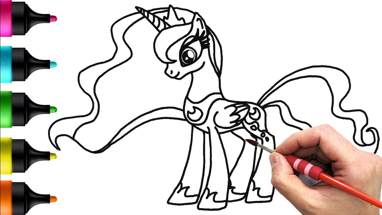 Ð princess luna agic drawing painting and coloring adventure lets create with y little pony