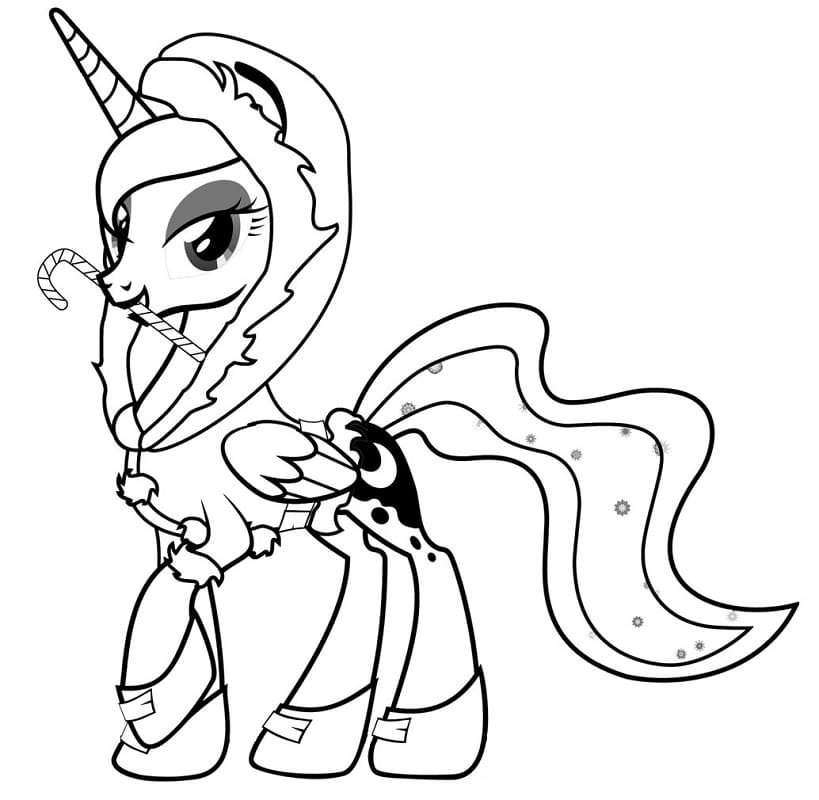 My little pony luna coloring page