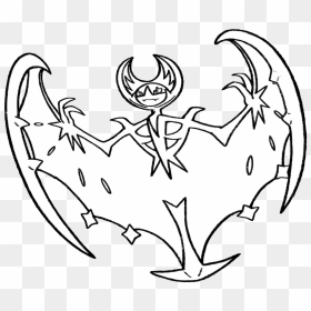 Pokemon coloring pages lunala