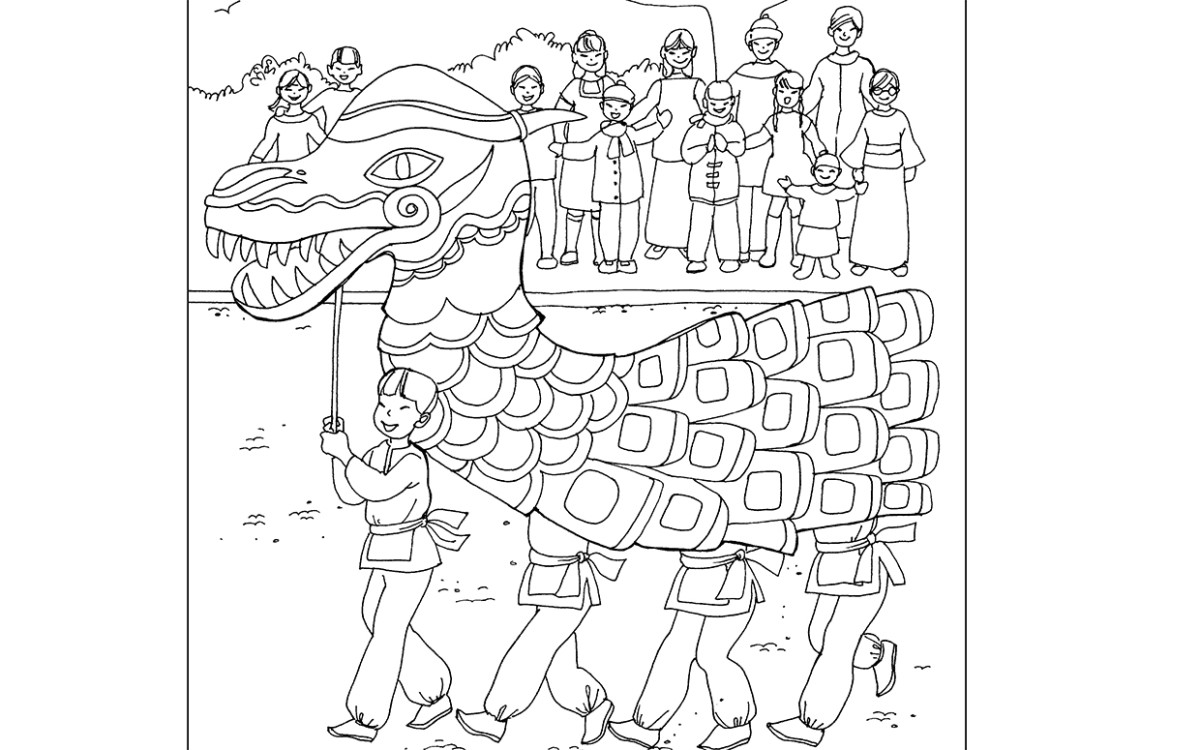 Celebrate chinese new year with cool coloring pages