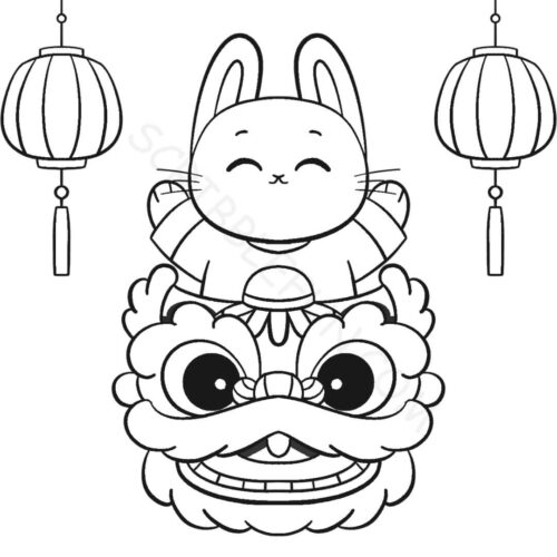 Free printable chinese new year coloring pages