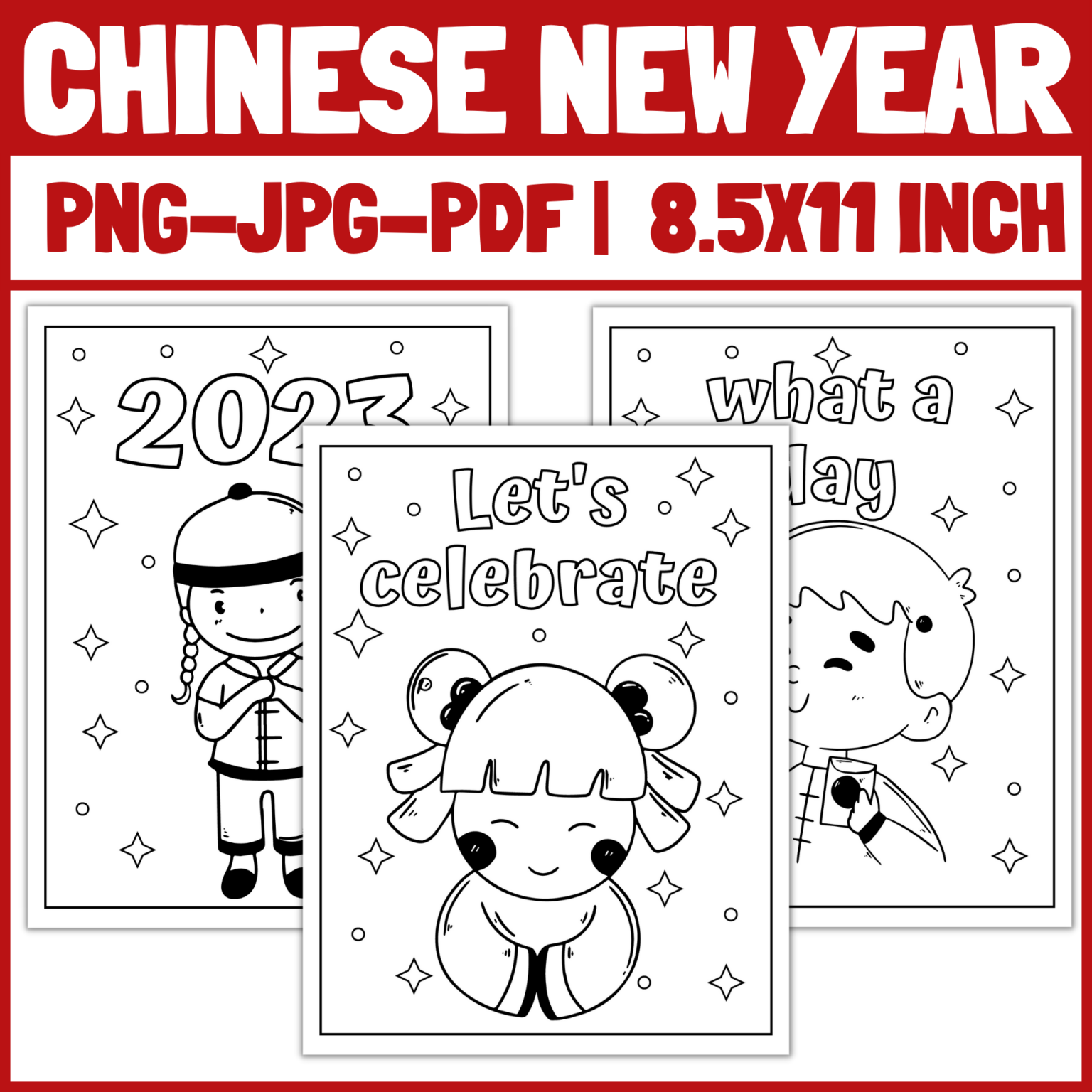 Chinese new year coloring pages chinese new year activities made by teachers