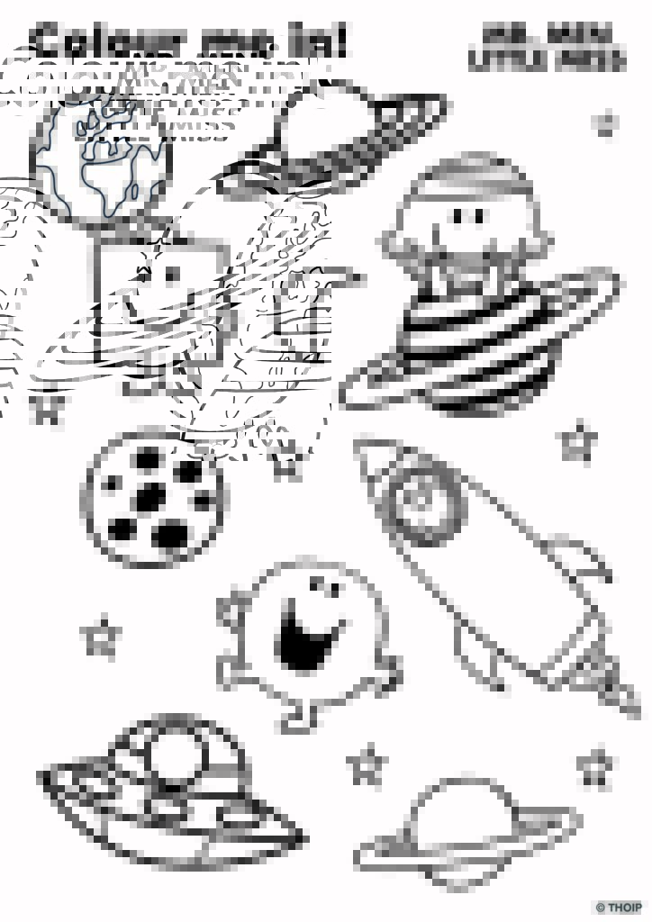 Mr men colouring sheets