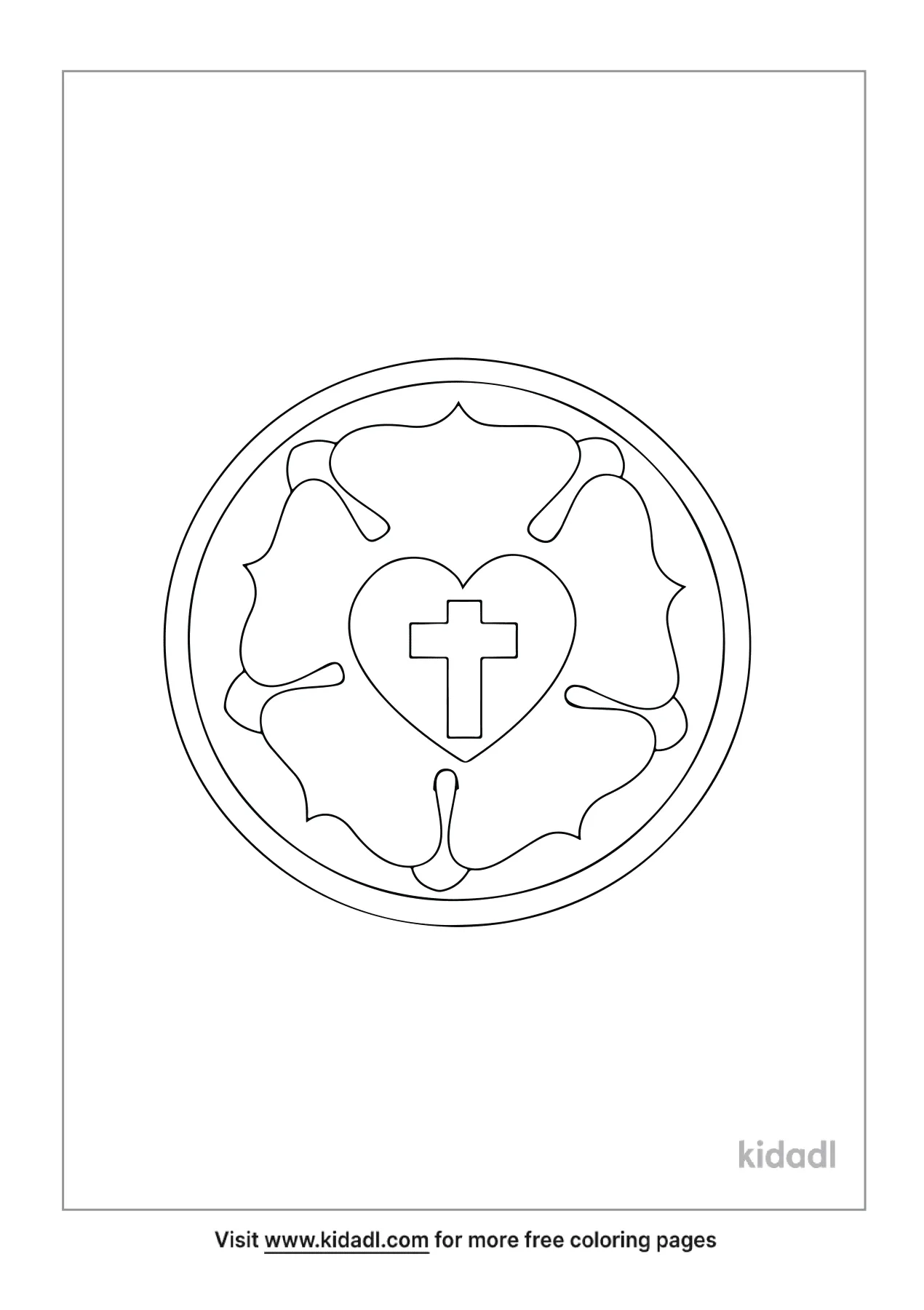 Free luthers seal coloring page coloring page printables