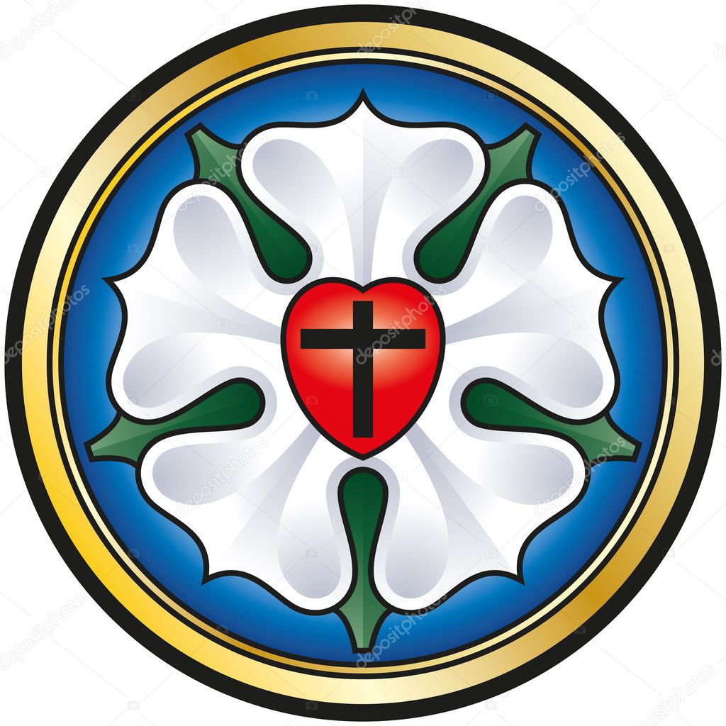 Martin luther rose stock vector by furian
