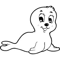 Seal pup coloring pages