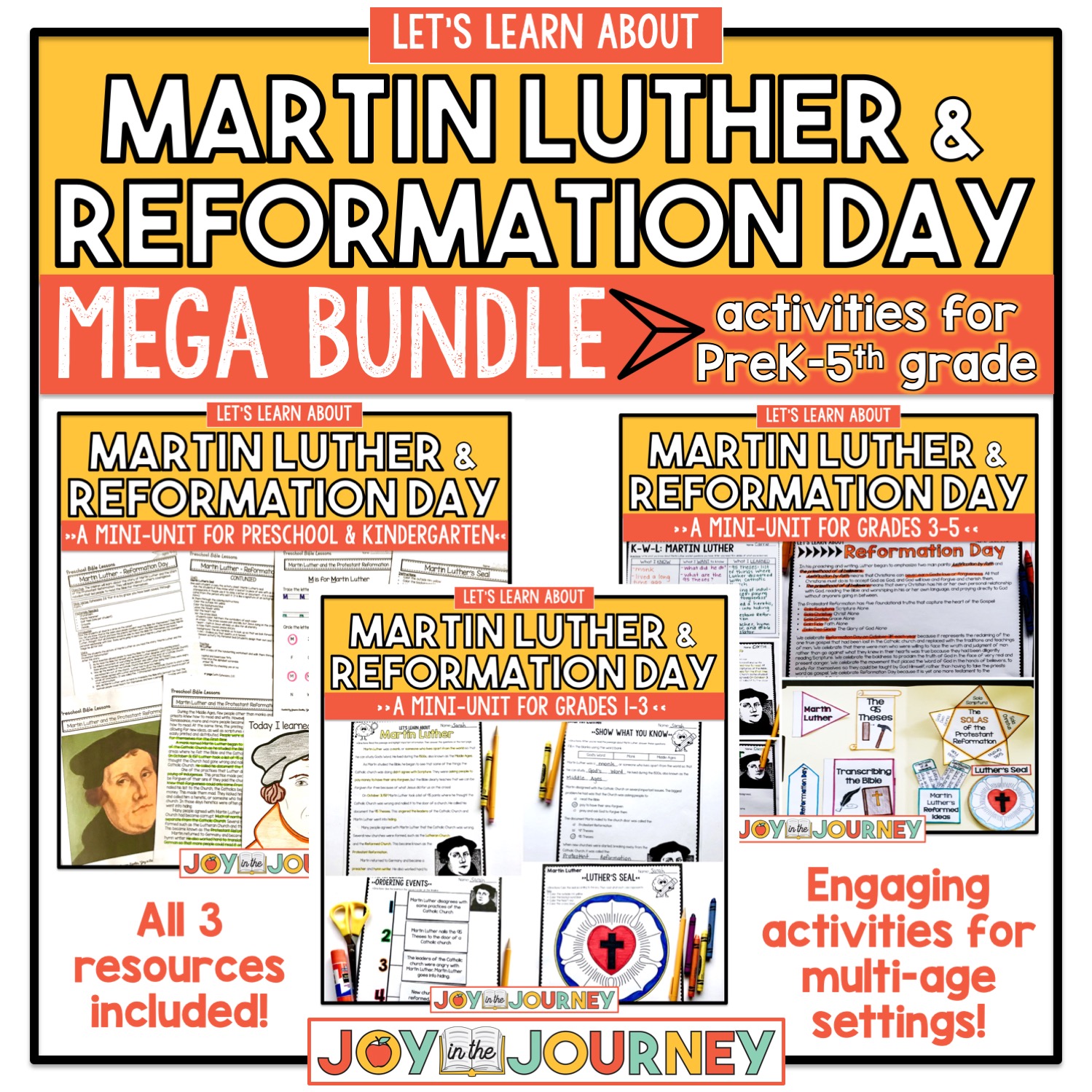 Martin luther reformation day activities for elementary students