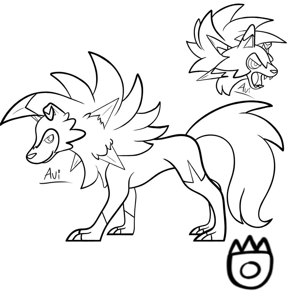 Fu dusk lycanroc base pokãmon amino