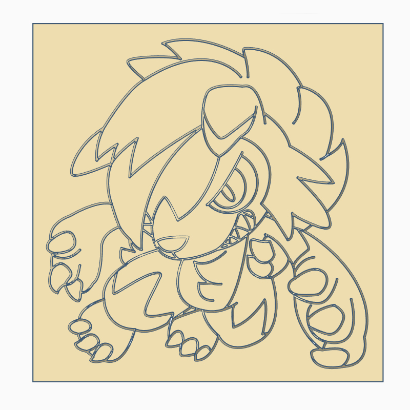 Stl file lycanroc midnight cookie cutter pokemon anime chibi ðªãd printable model to downloadãcults