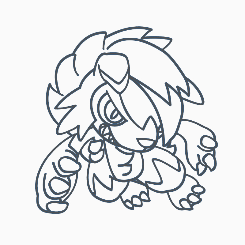 Stl file lycanroc midnight cookie cutter pokemon anime chibi ðªãd printable model to downloadãcults