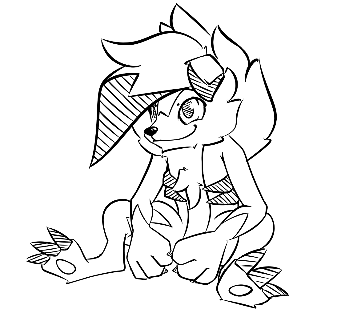 Monado art on x midnight lycanroc sitting httpstcosamejvgie x