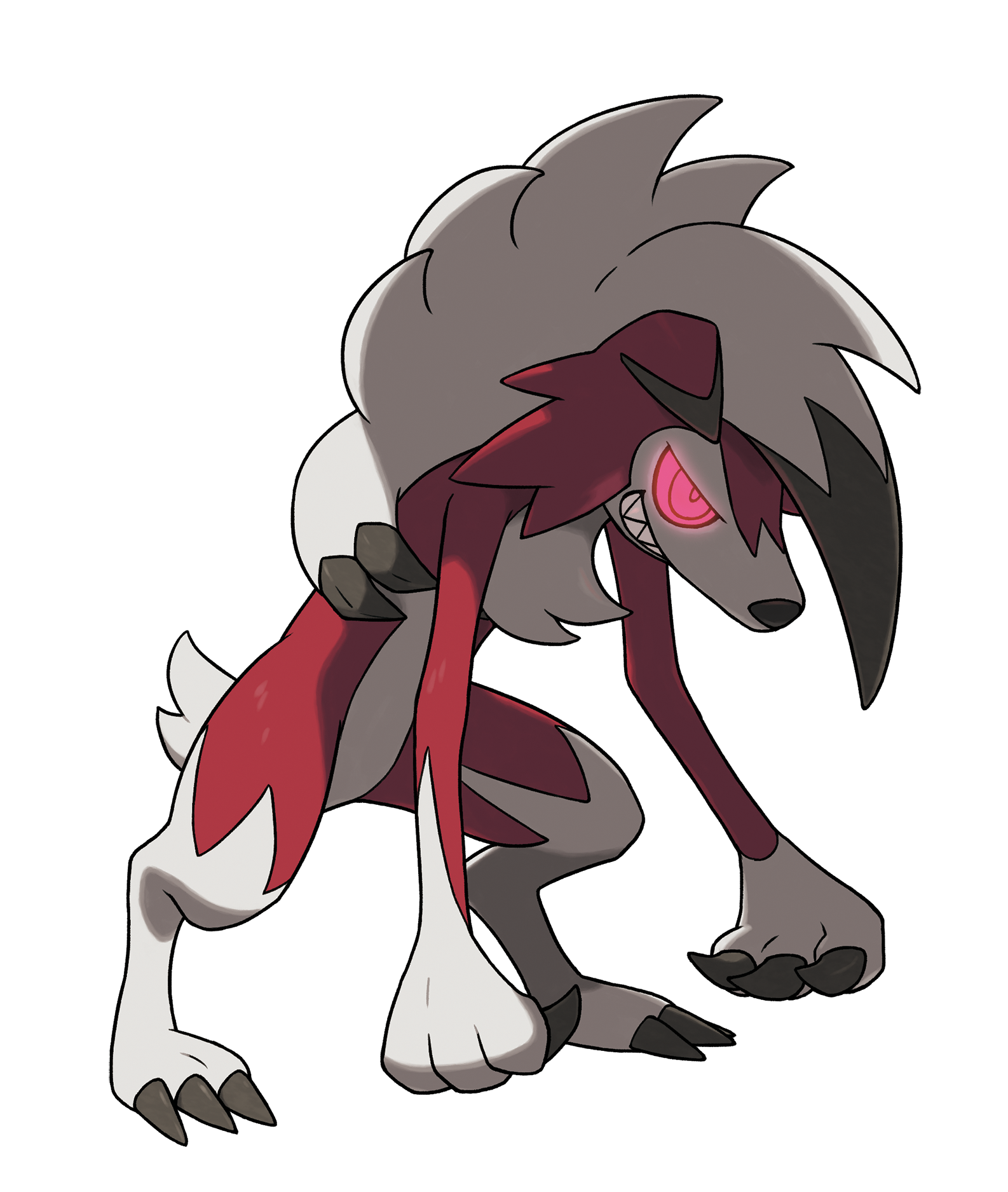 Lycanroc pokemon coloring page