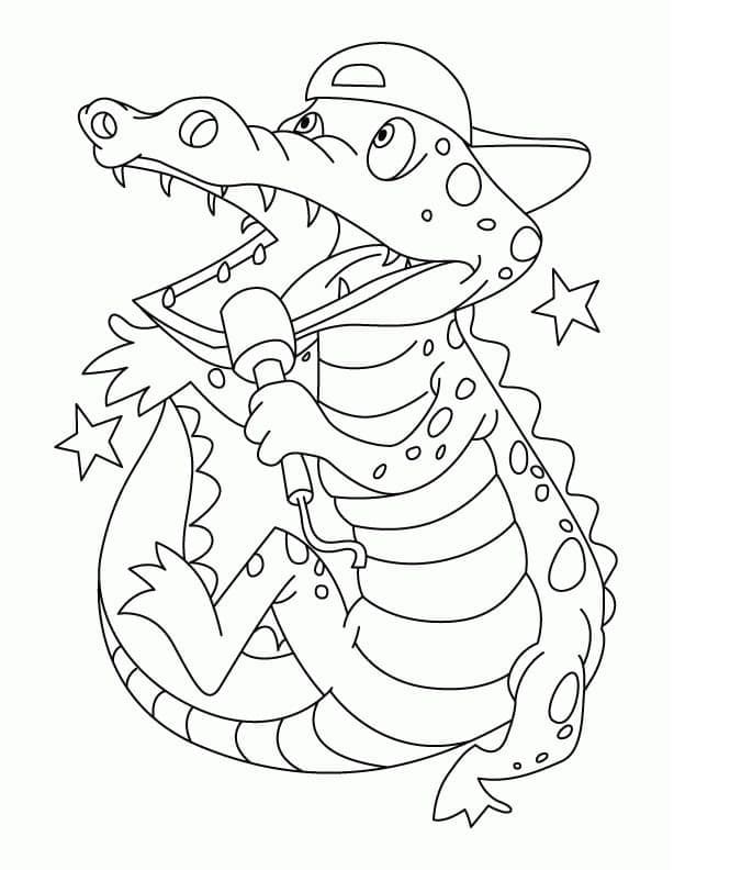 Crocodiles coloring page