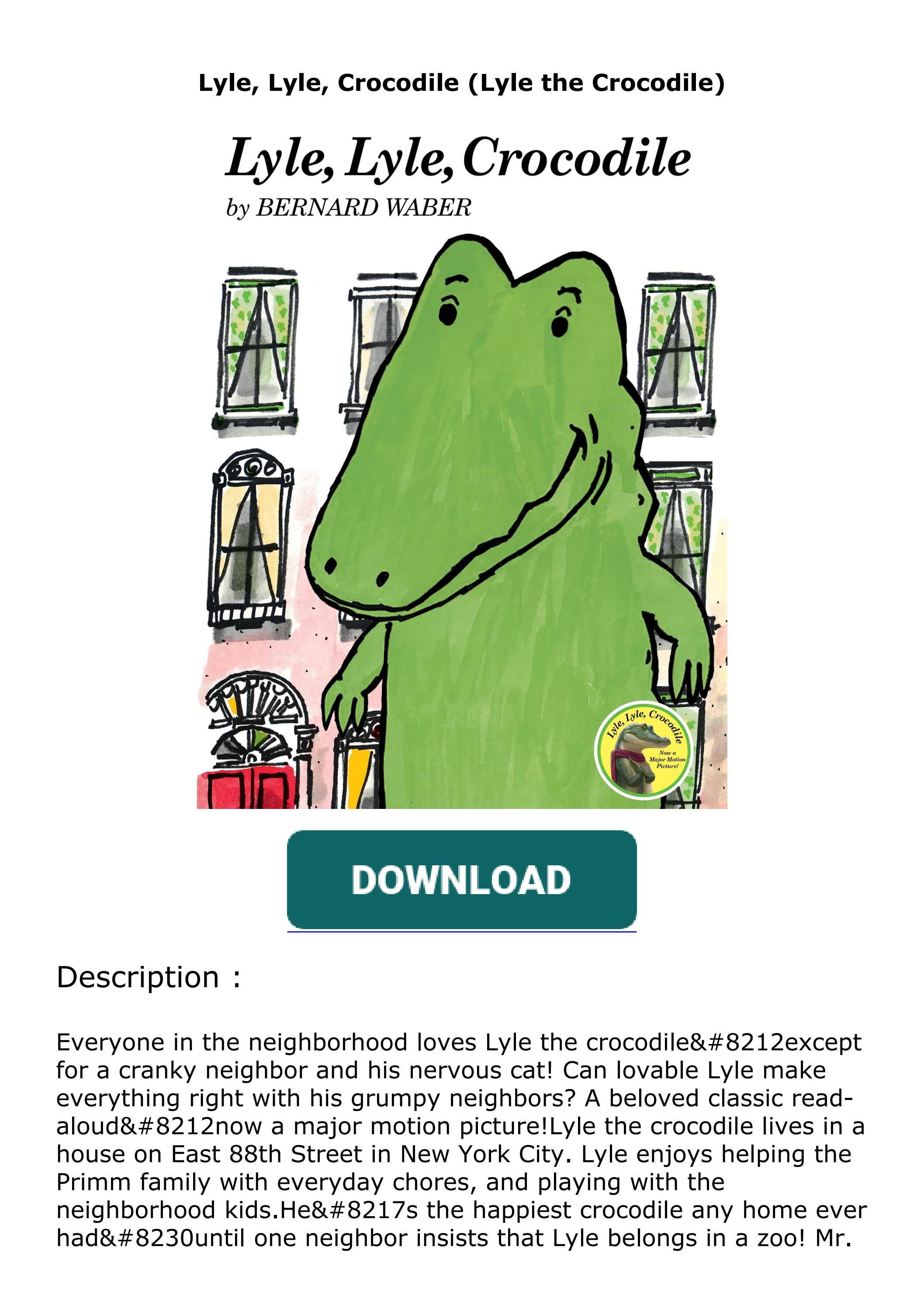 Âïpdfâï lyle lyle crocodile lyle the crocodile by antonegilbert