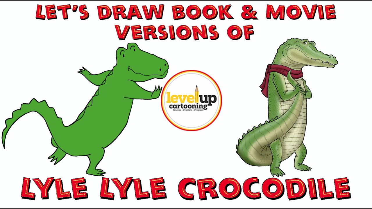 Drawing lyle crocodile easy step by step